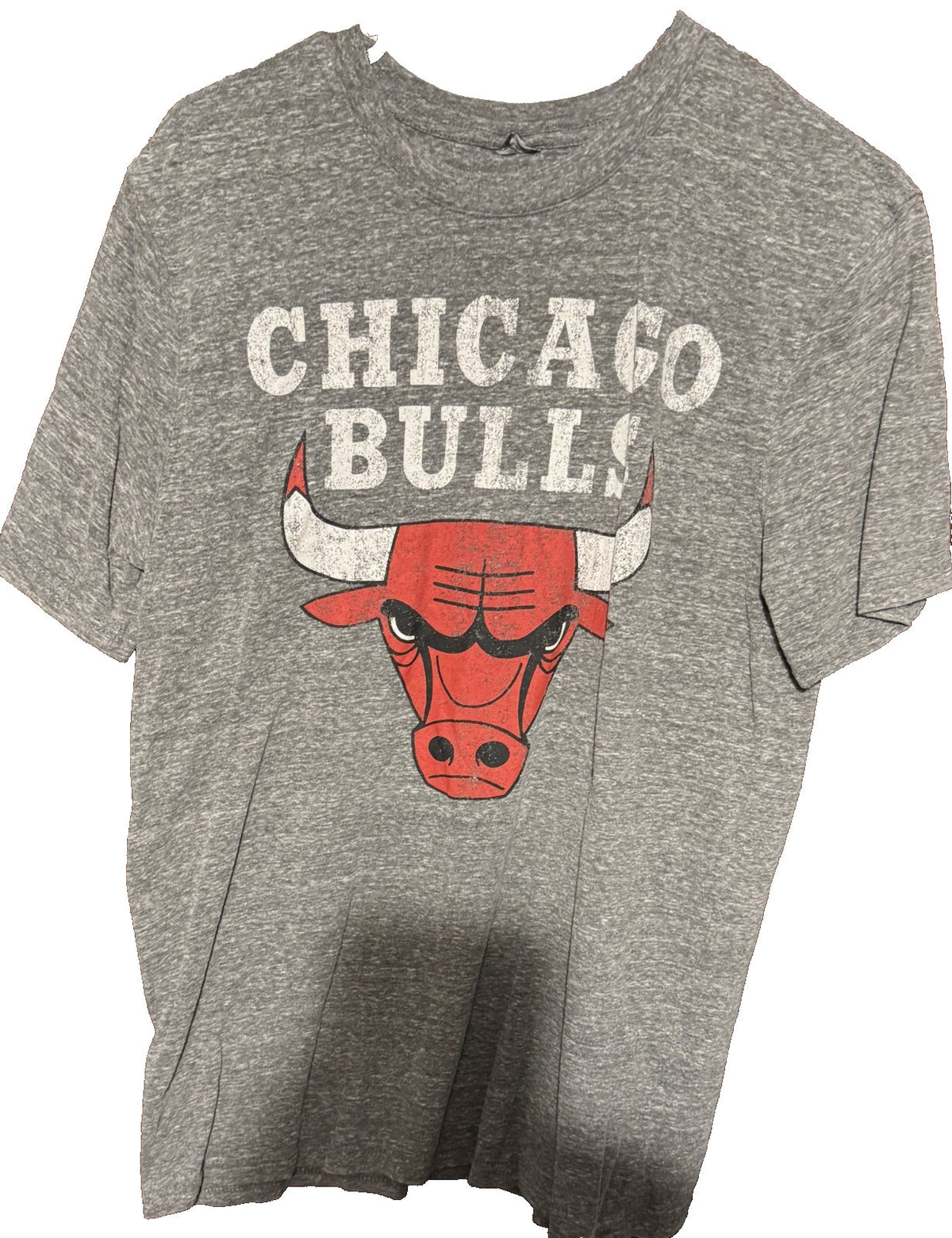 Chicago Bulls Short Sleeve T-Shirt Gray Men’s Size XL ?