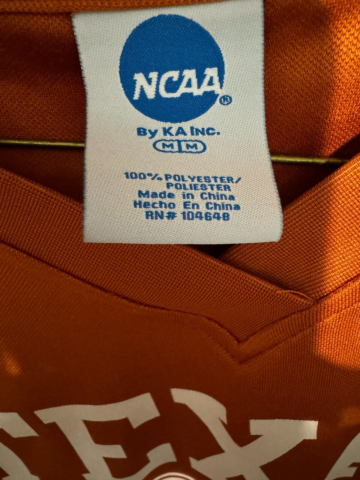 Texas Longhorns #5 Basketball Jersey Men's Size Med Orange