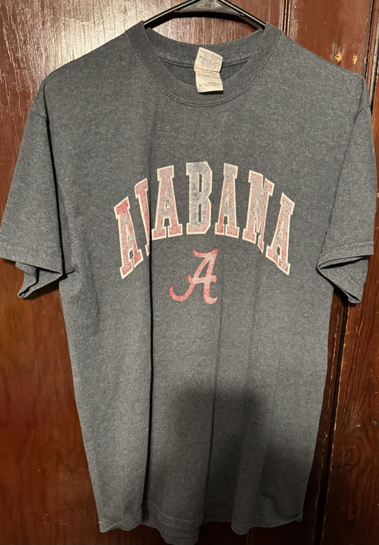 Alabama Crimson Tide T-Shirt Gray Men Sz M