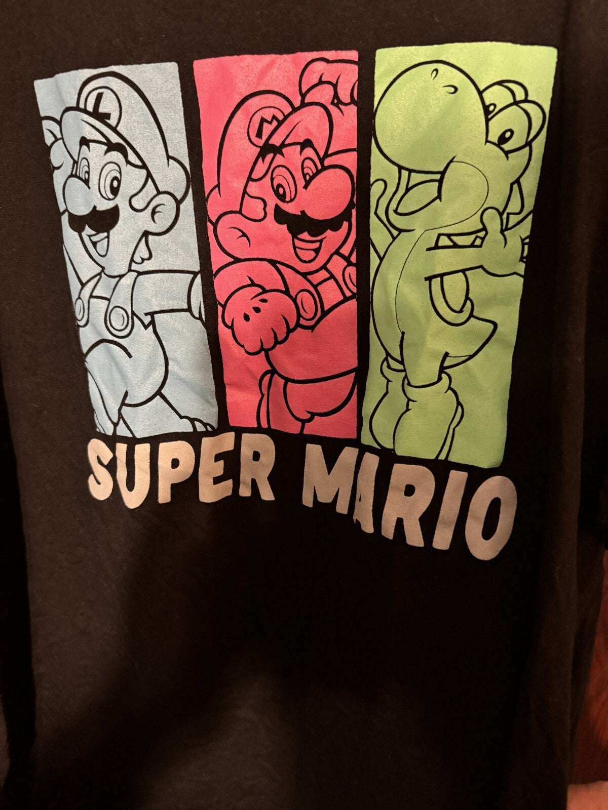 Super Mario Brothers Characters T Shirt Men's Size 3XL Black