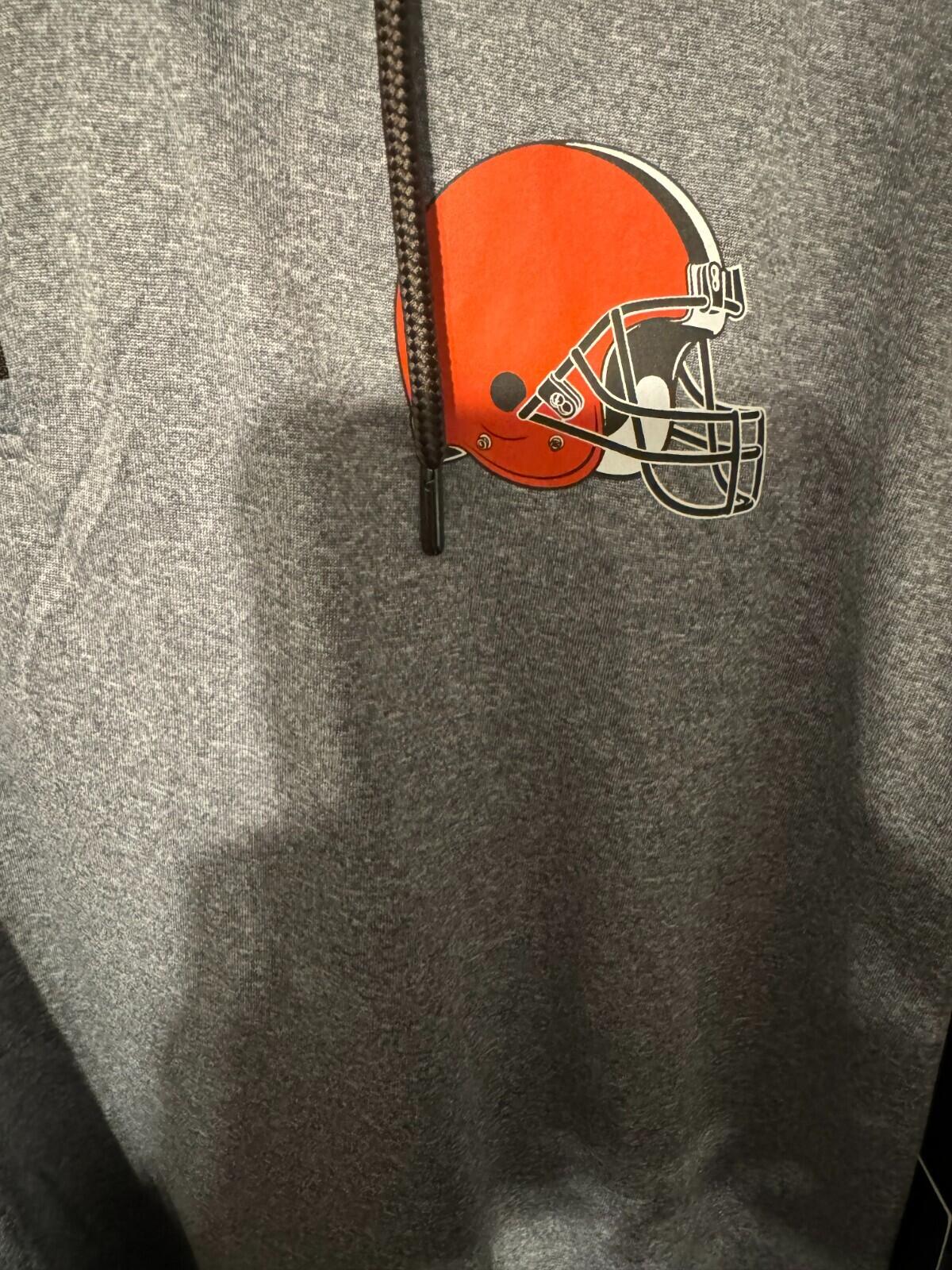 Cleveland Browns Mens L 1/4 Zip Hoodie NEW WITH TAGS