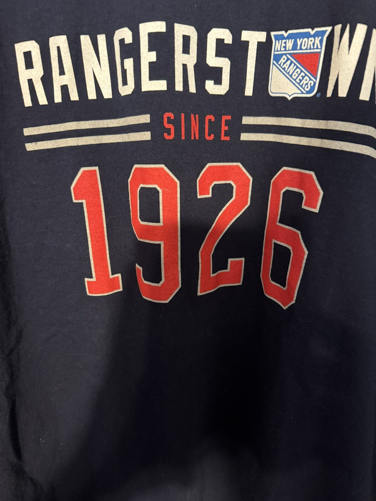 New York Rangers Rangers Town T-shirt Blue Men's Size XL