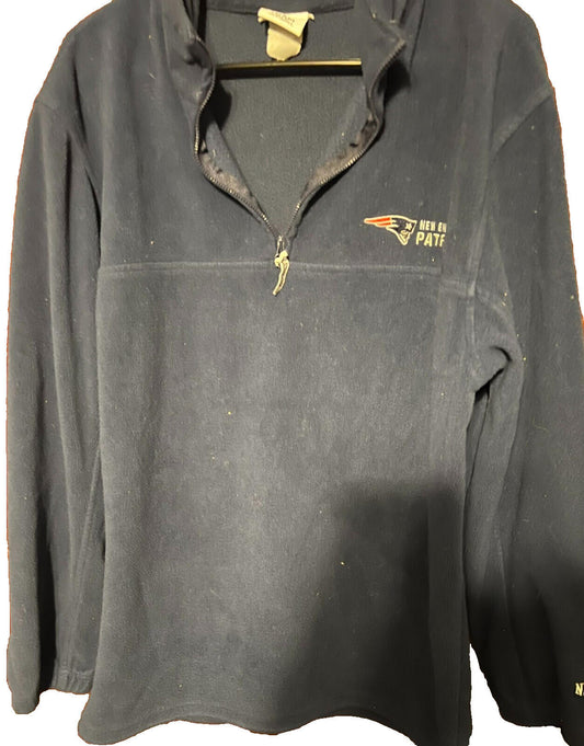 New England Patriots microfleece Pullover 1/4 Zip Size L