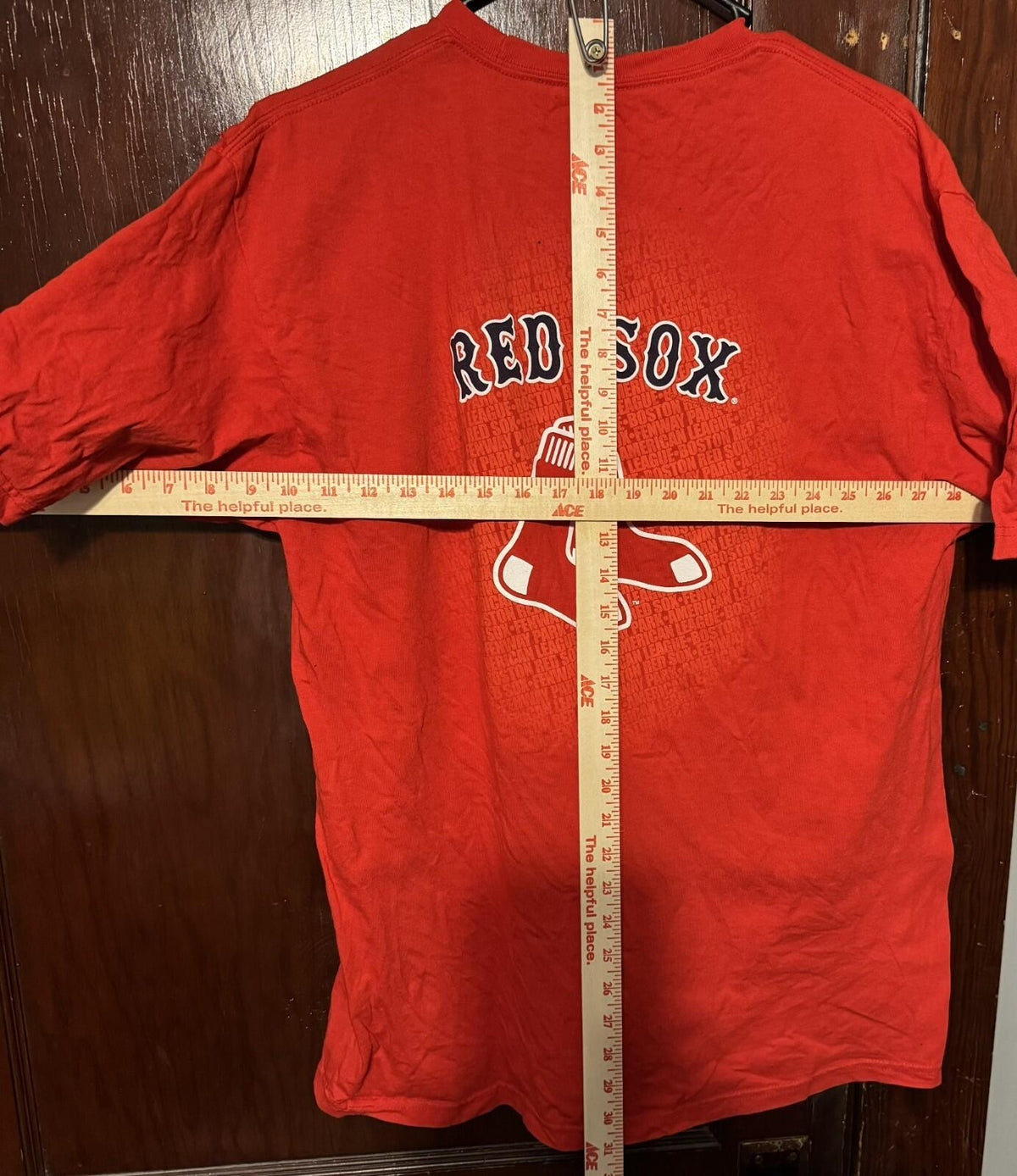 Boston Red Sox Double Sided S/S T-Shirt Men's XL Red