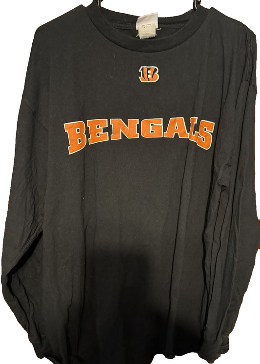 Cincinnati Bengals L/S T-Shirt Black Men’s Size XXL ?