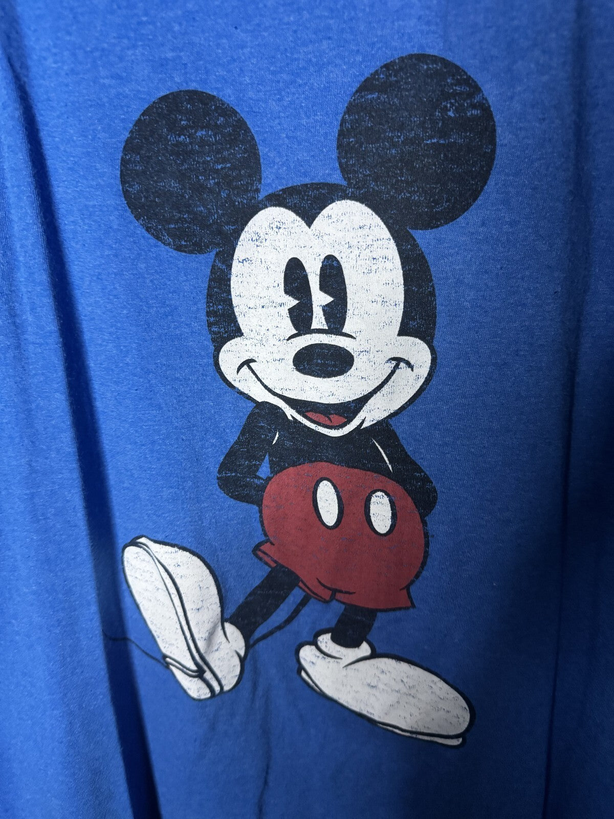 Mickey Mouse Disney T Shirt Blue Men's Size XL