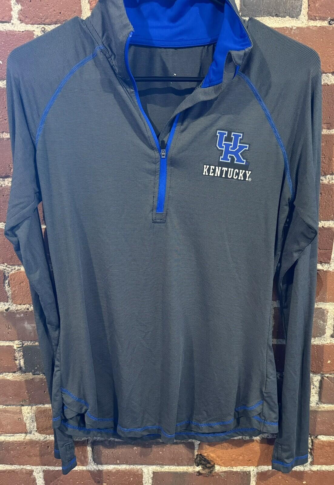Kentucky Wildcats Polo L/S Shirt Women Sz Medium (?) Gray