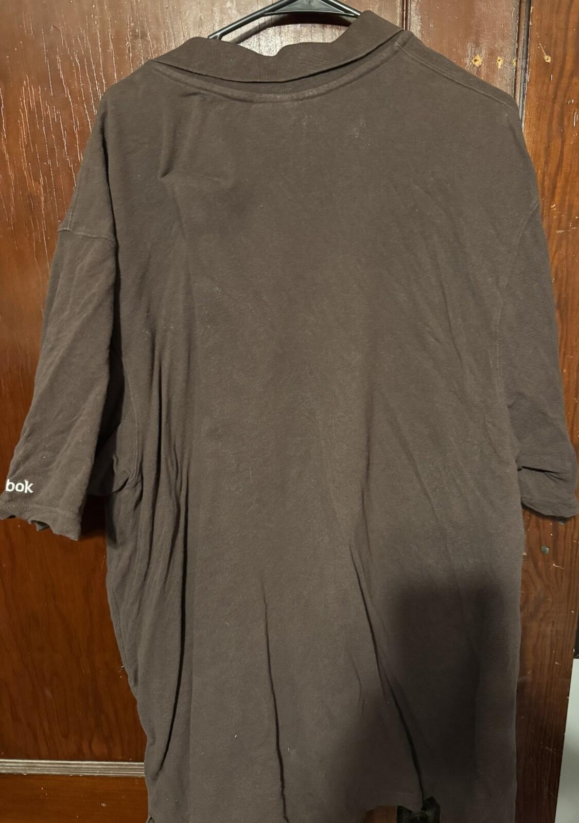 Cleveland Browns Vintage Reebok Polo Men’s Size 2XL Brown