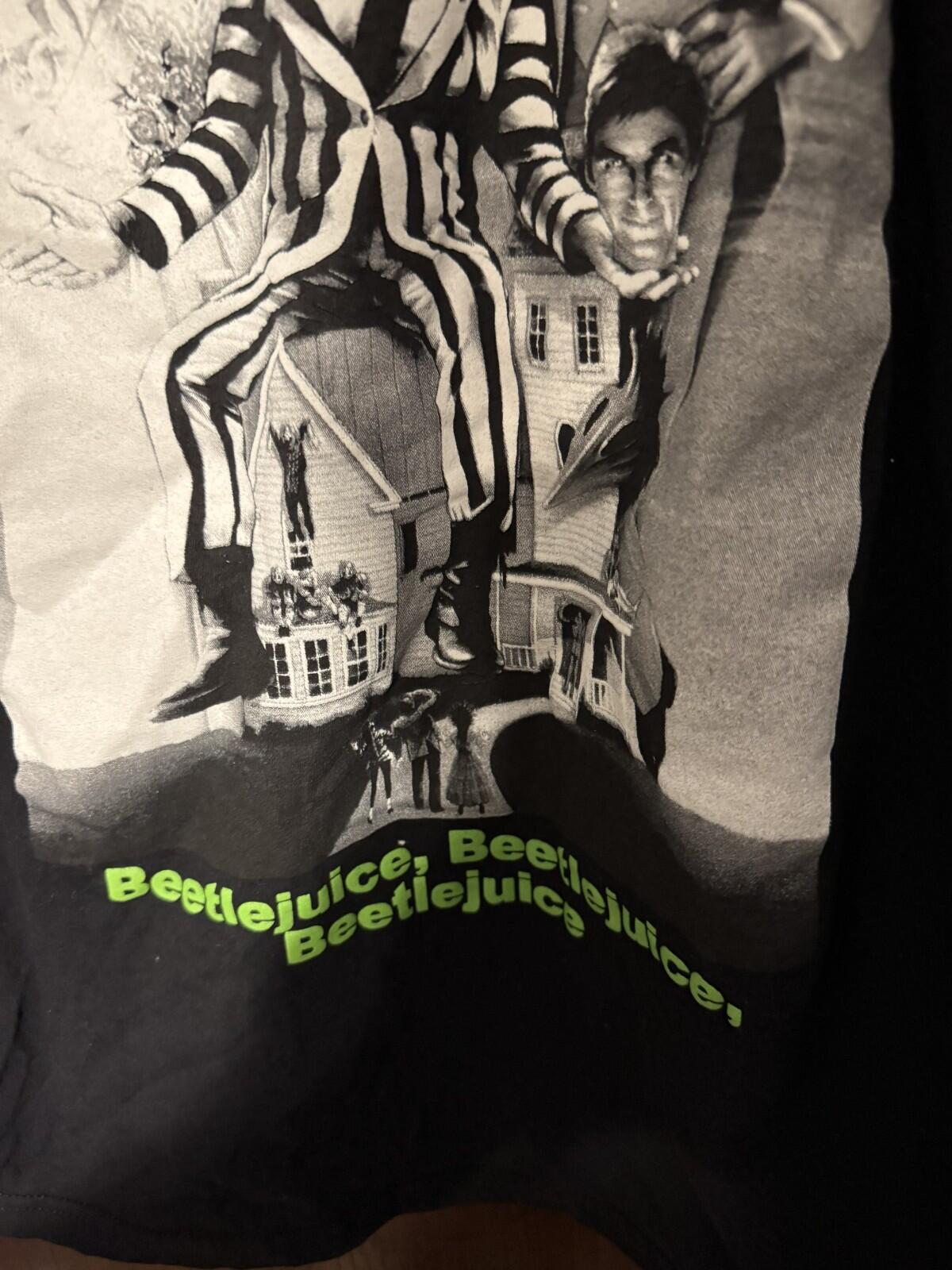 Beetlejuice Short Sleeve T-Shirt Men M Black