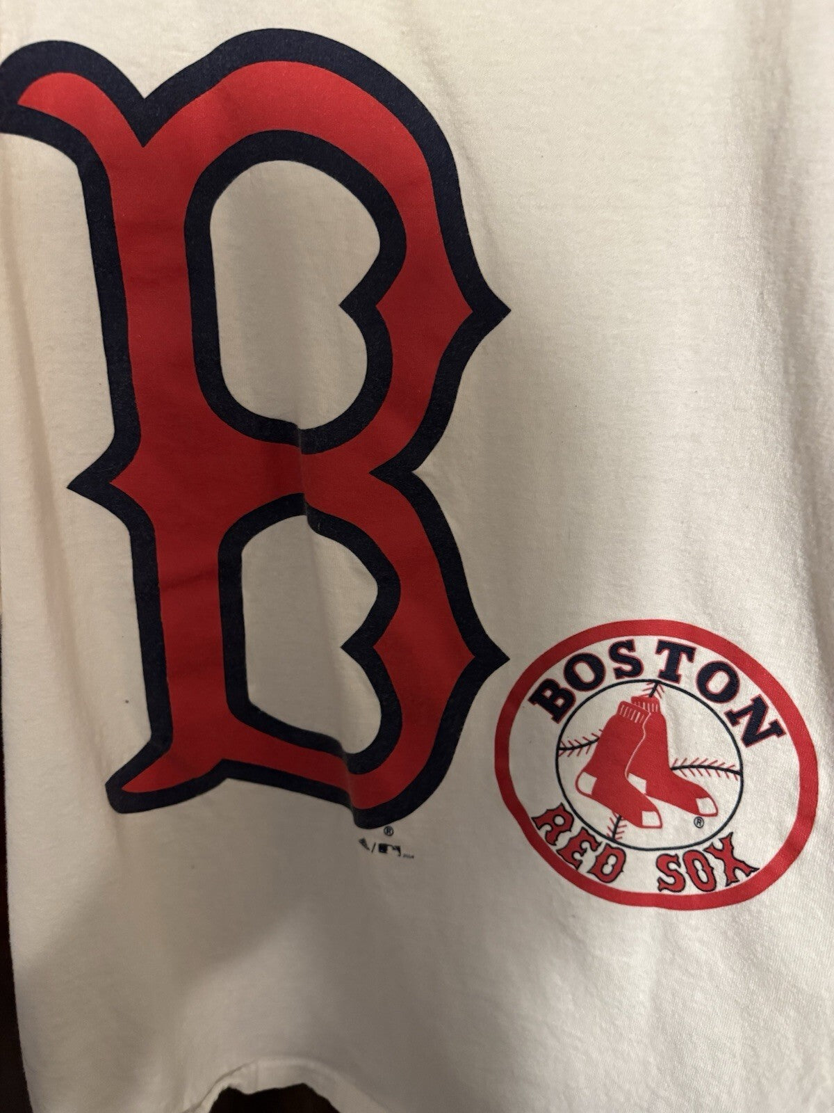 Boston Red Sox Short Sleeve Adidas T-Shirt Men's XL White