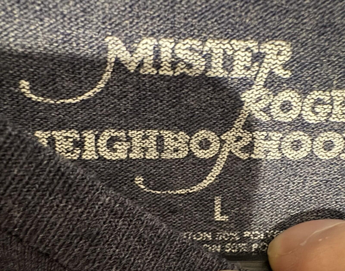 Mr. Rogers Neighborhood PBS TV Show T-Shirt Blue Men Size L