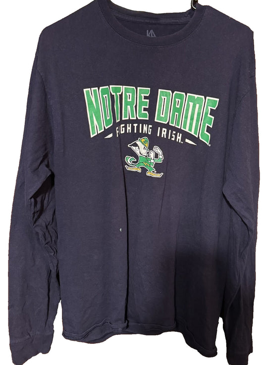 Notre Dame Fighting Irish Blue Knights Apparel TShirt Size L