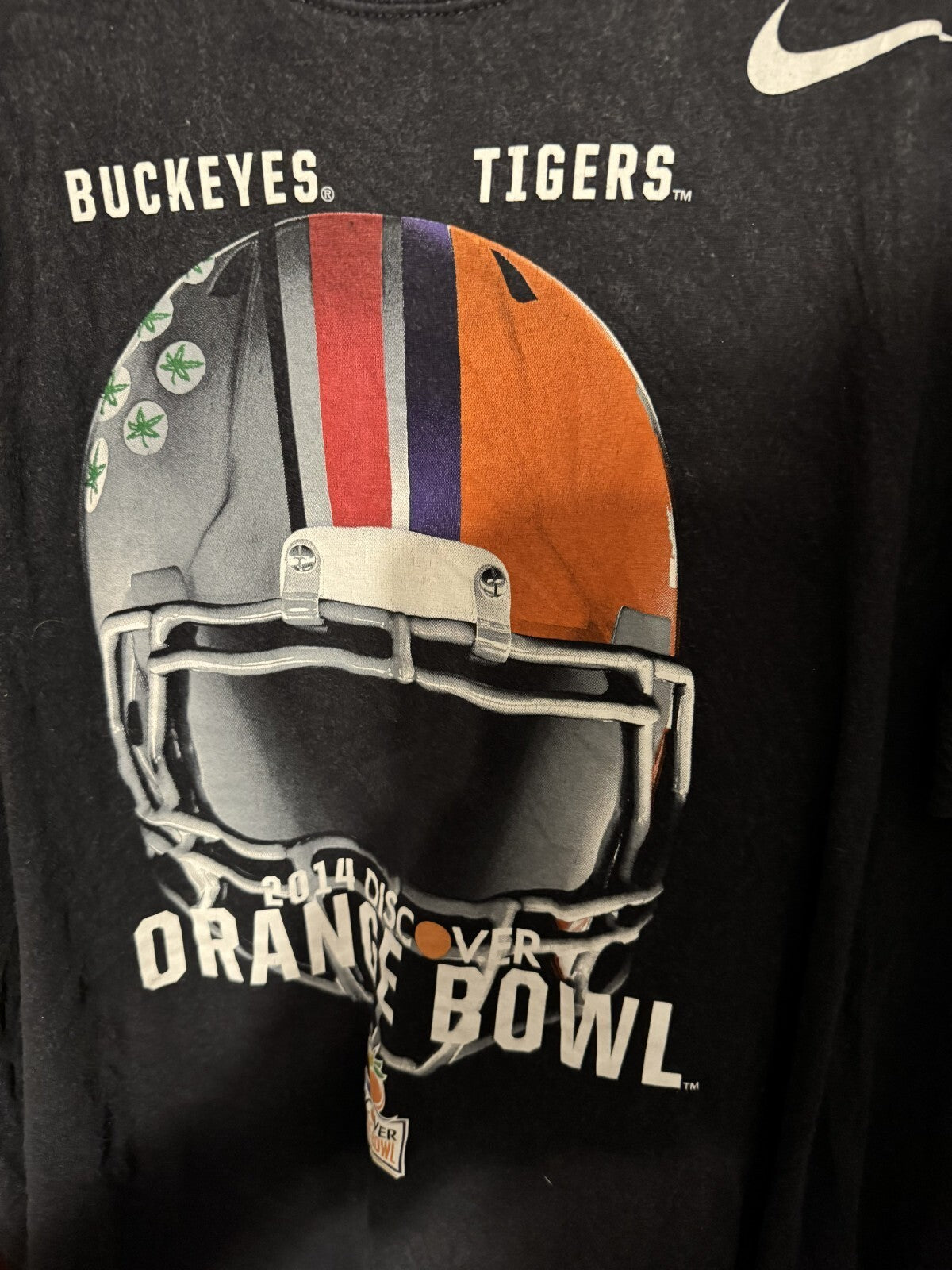 2014 Orange Bowl Clemson Tigers Ohio State Buckeyes Nike men’s size XL t-shirt