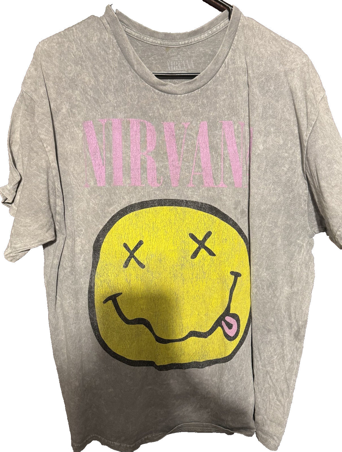 Nirvana t-shirt Gray Men's size XL