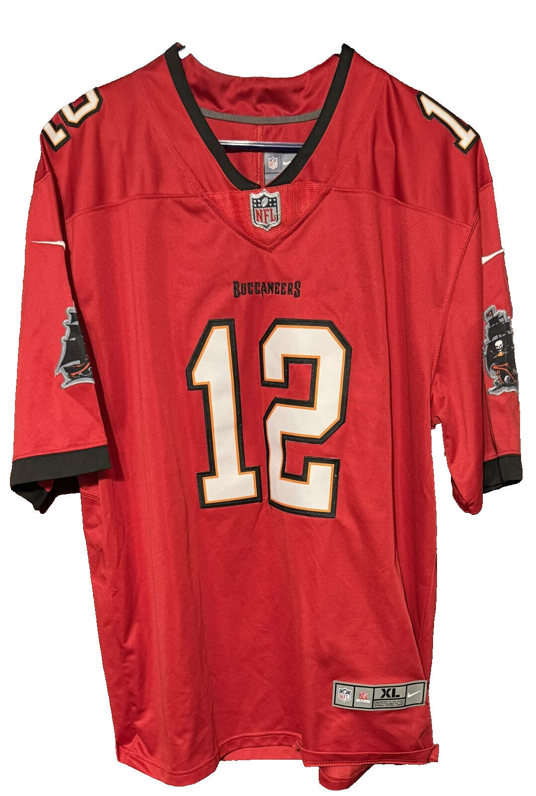 Tampa Bay Buccaneers Tom Brady Jersey Men Sz XL Red Vintage