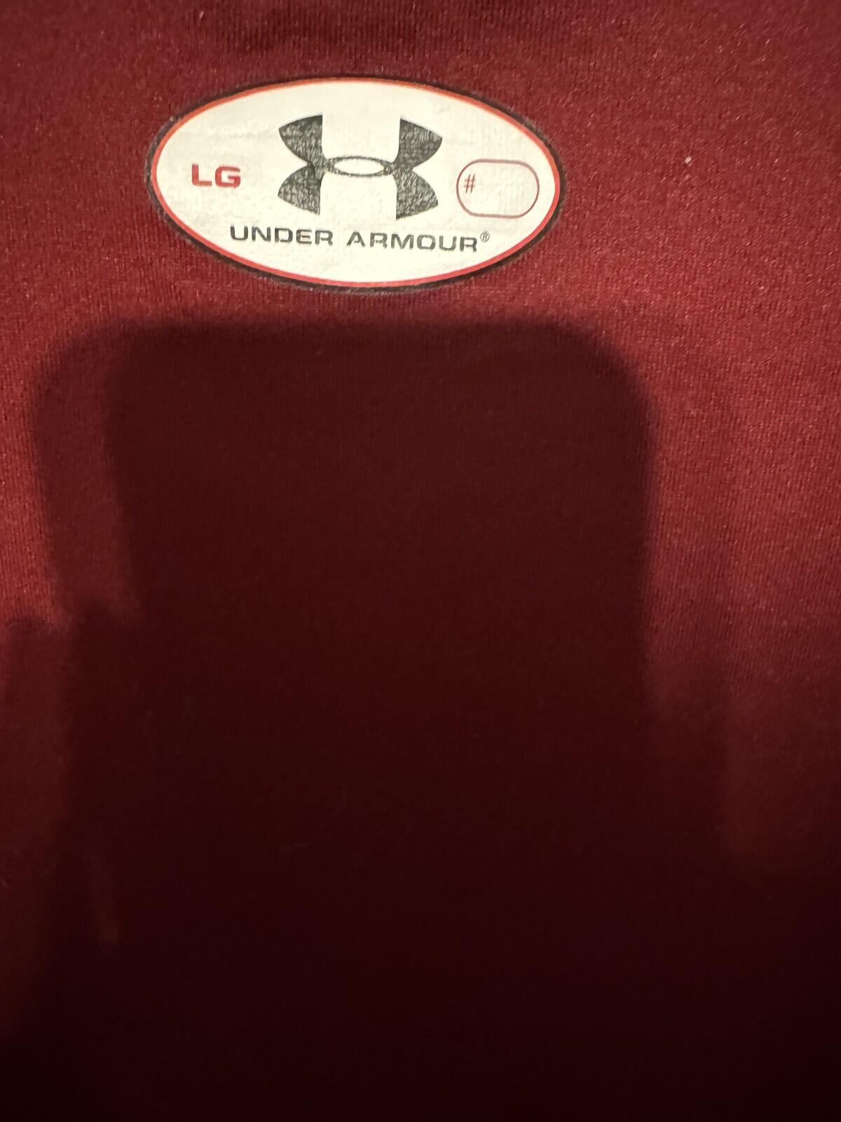 Temple Owls Under Armour Tee Burgundy Men's Size L