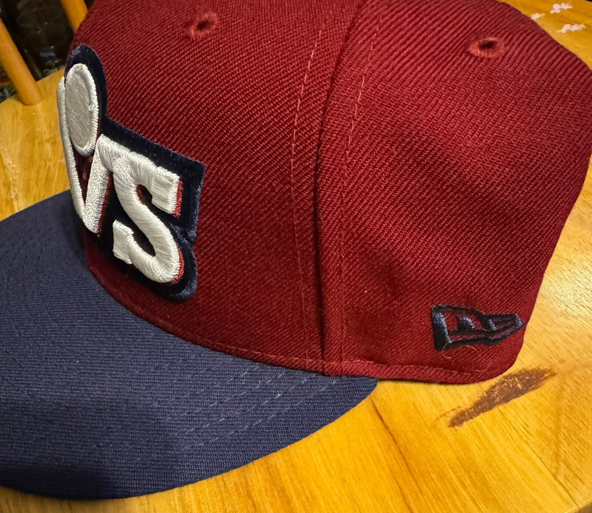 Cleveland Cavaliers Cavs New Era 59Fifty Fitted Hat Size 7 1/2 Hardwood NBA red