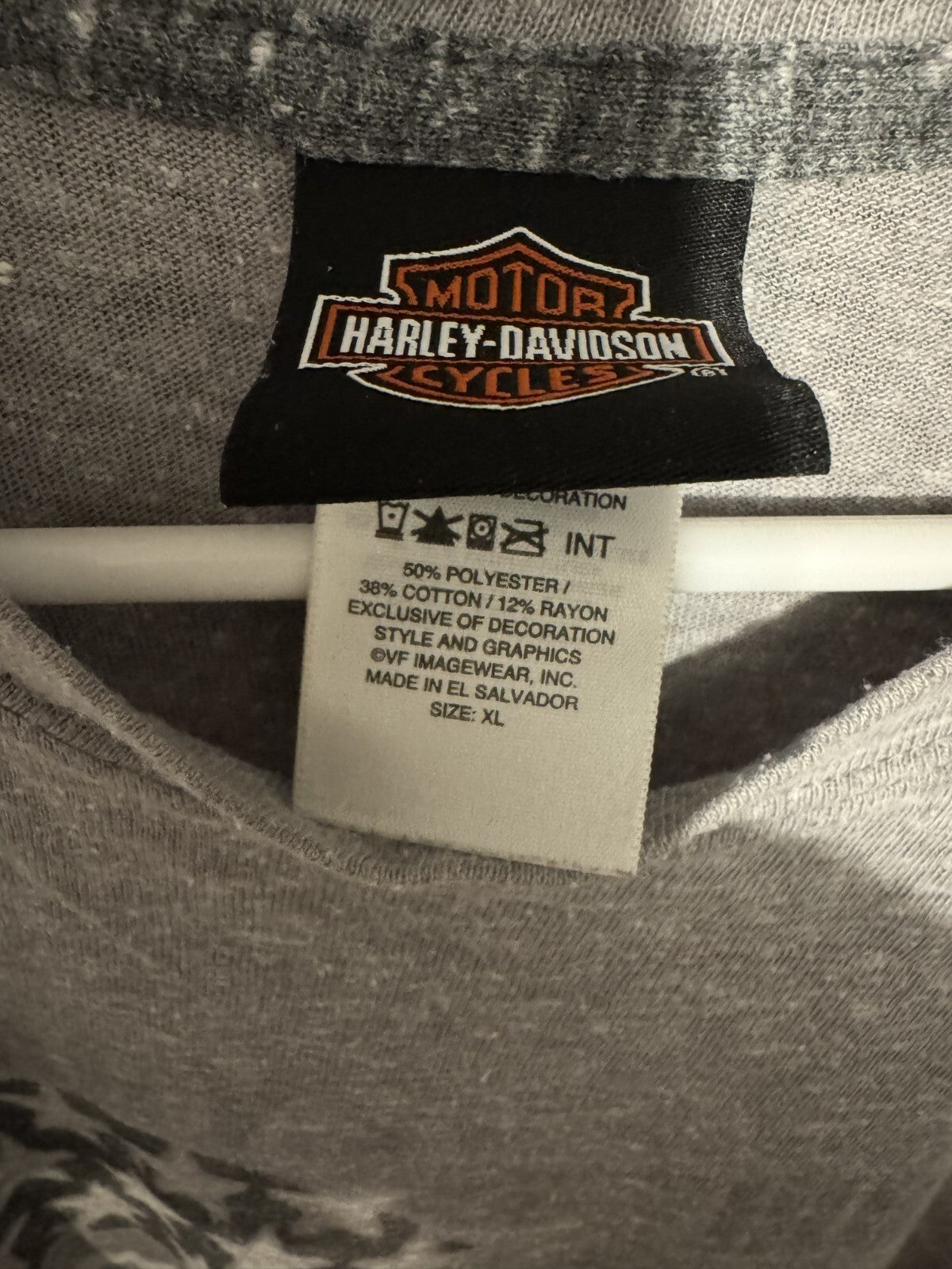 Harley-Davidson T-Shirt New Orleans Men's Sz XL Gray Harley