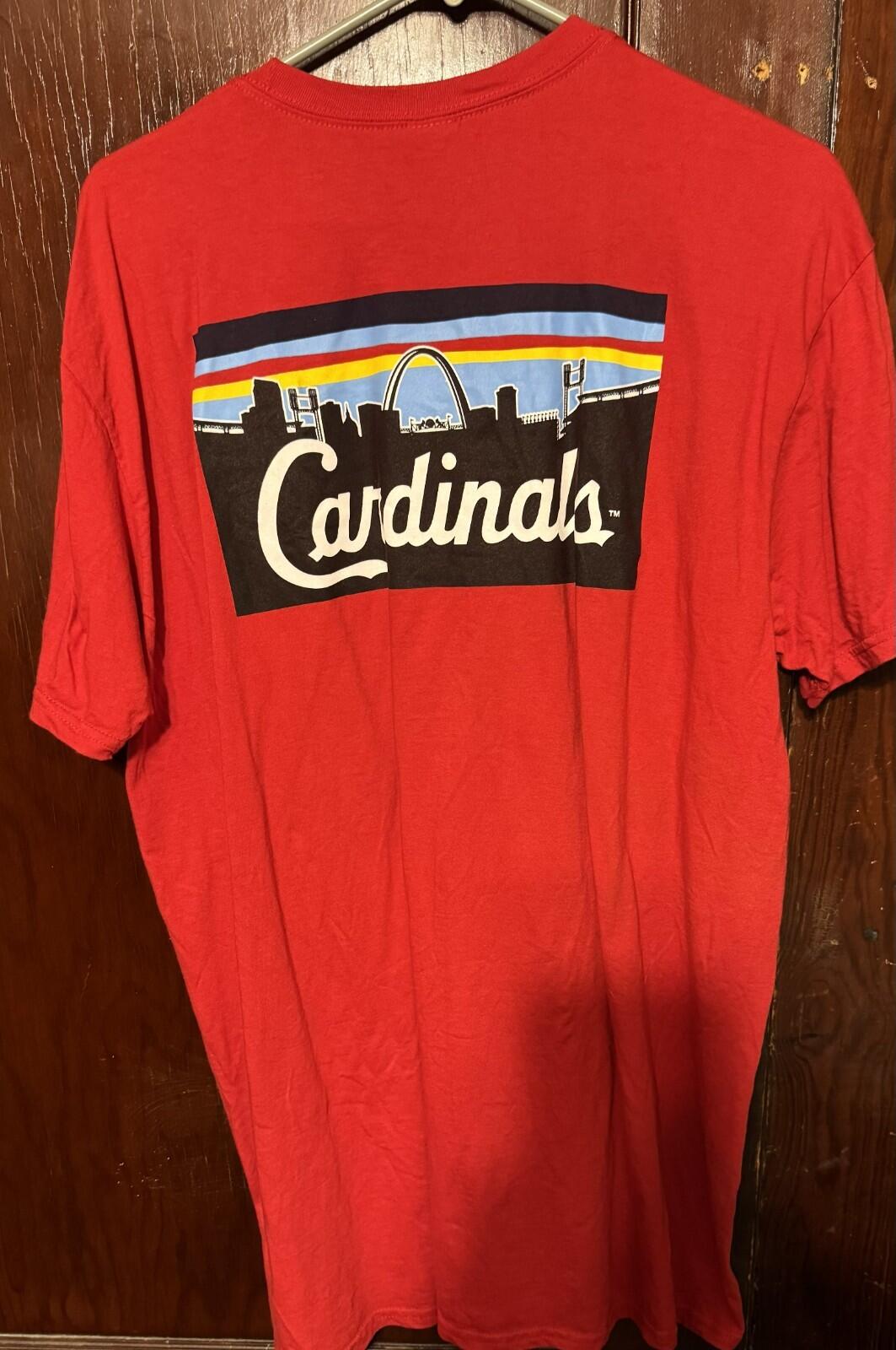 St. Louis Cardinals Short Sleeve T-Shirt Size XL Red