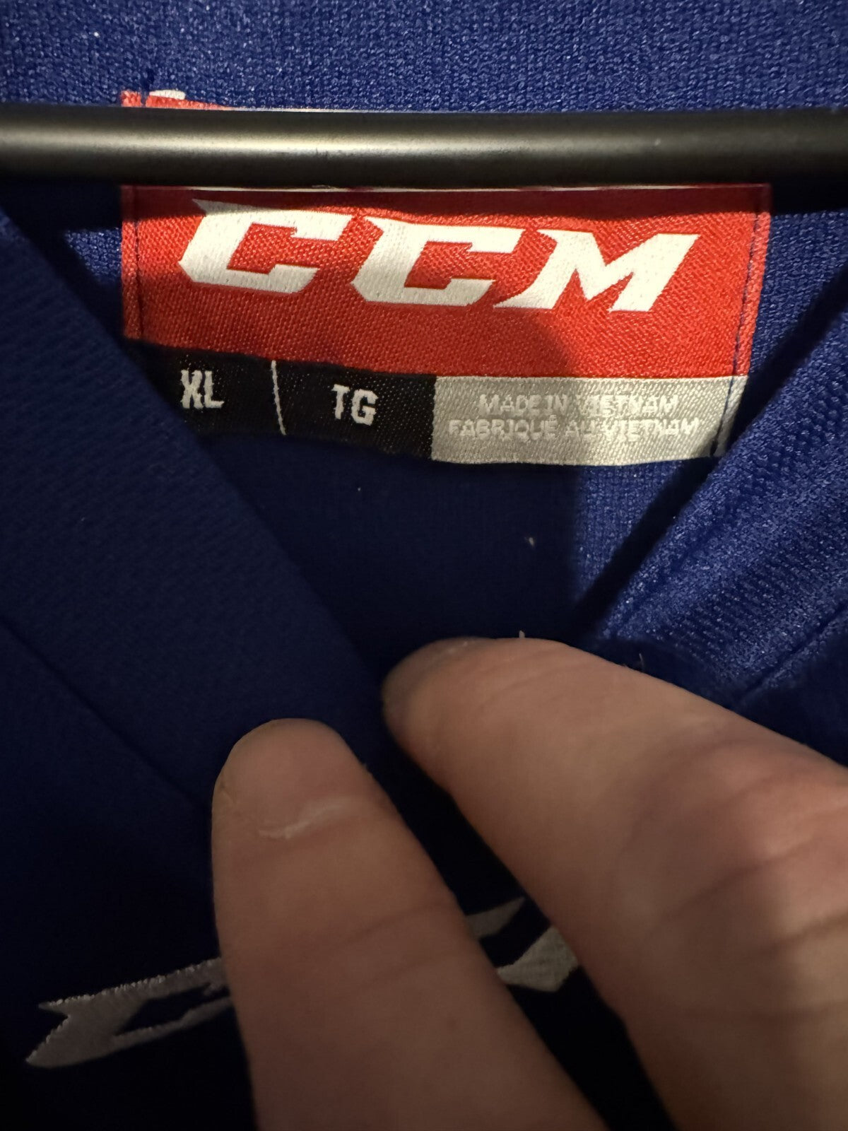 CCM Blank Practice Hockey Jersey Blue Men’s Size XL