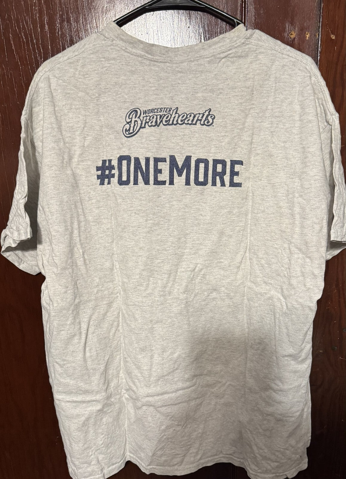 Worcester Bravehearts 2015 Champion t-shirt Gray men size XL