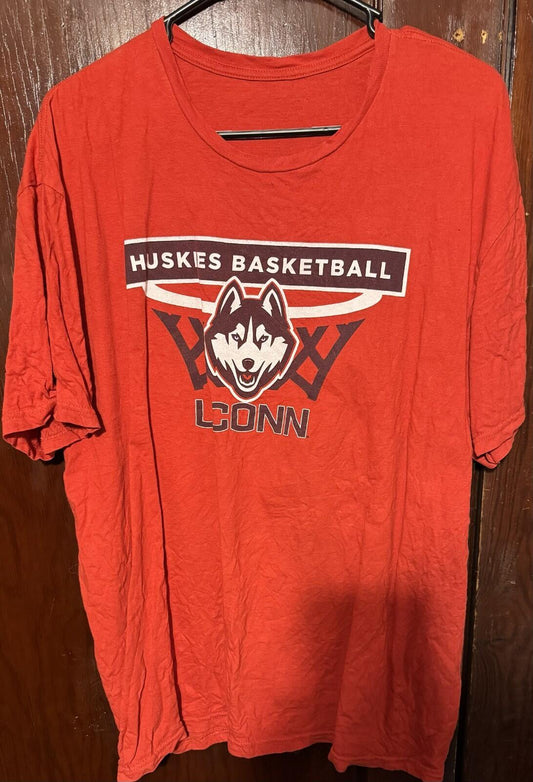 UConn Huskies Short Sleeve Tee Men's XL? Red