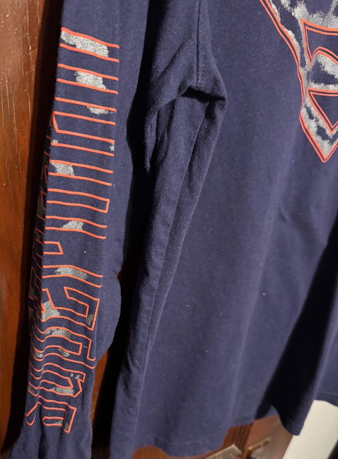 Superman L/S T-Shirt Men Sz L Blue DC Comics