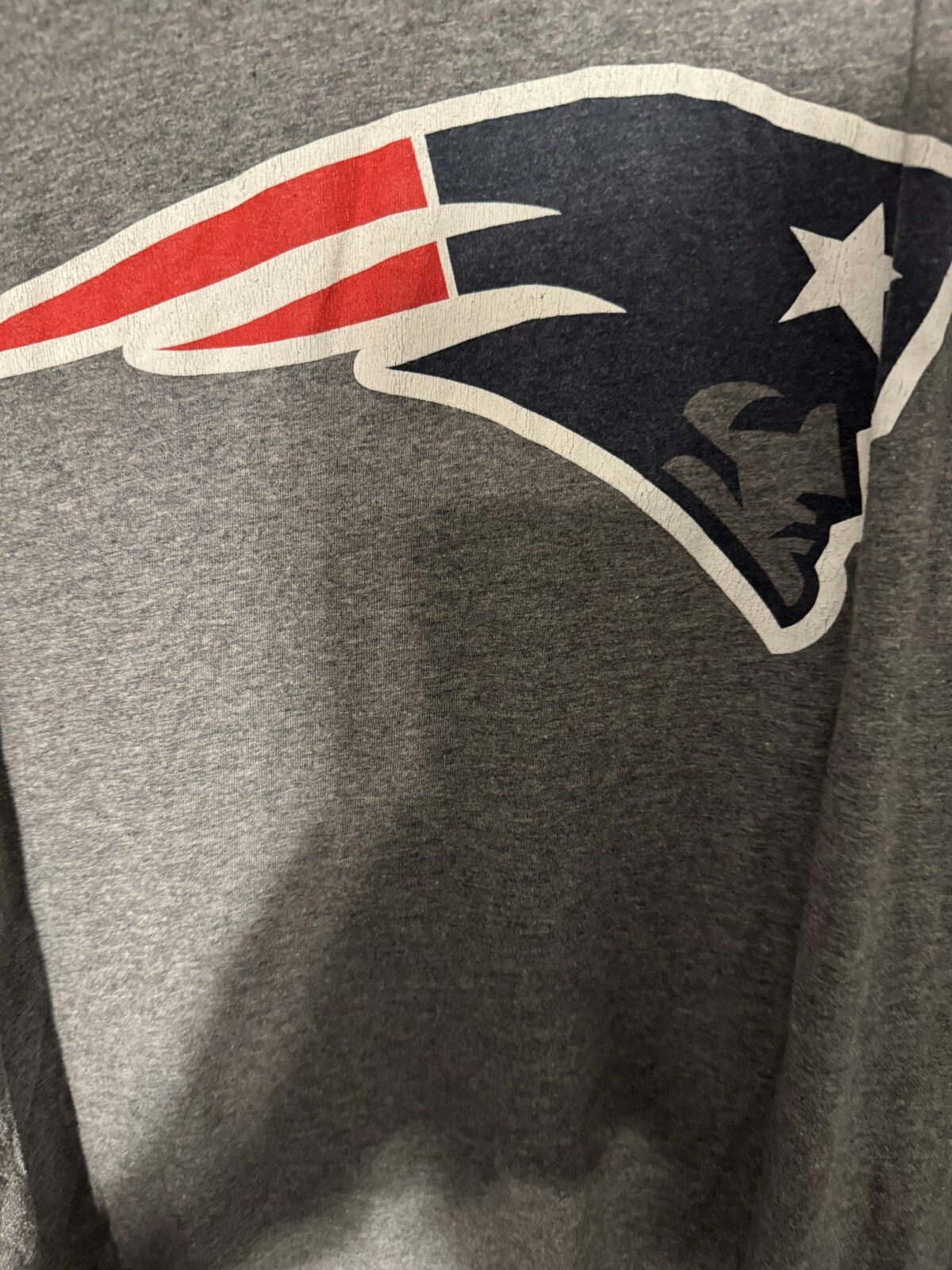 New England Patriots T-Shirt Men XL Gray NFL Football