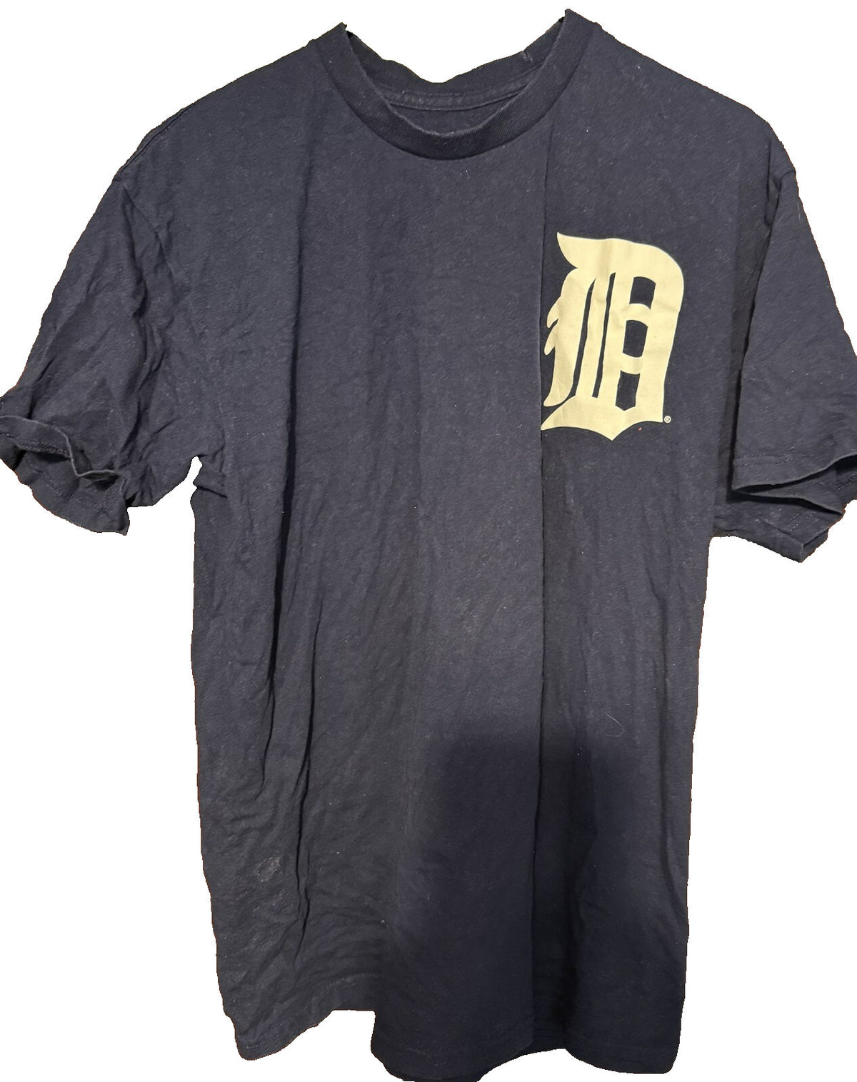 Detroit Tigers Blue Majestic T-Shirt Blue Men's Sz L MLB