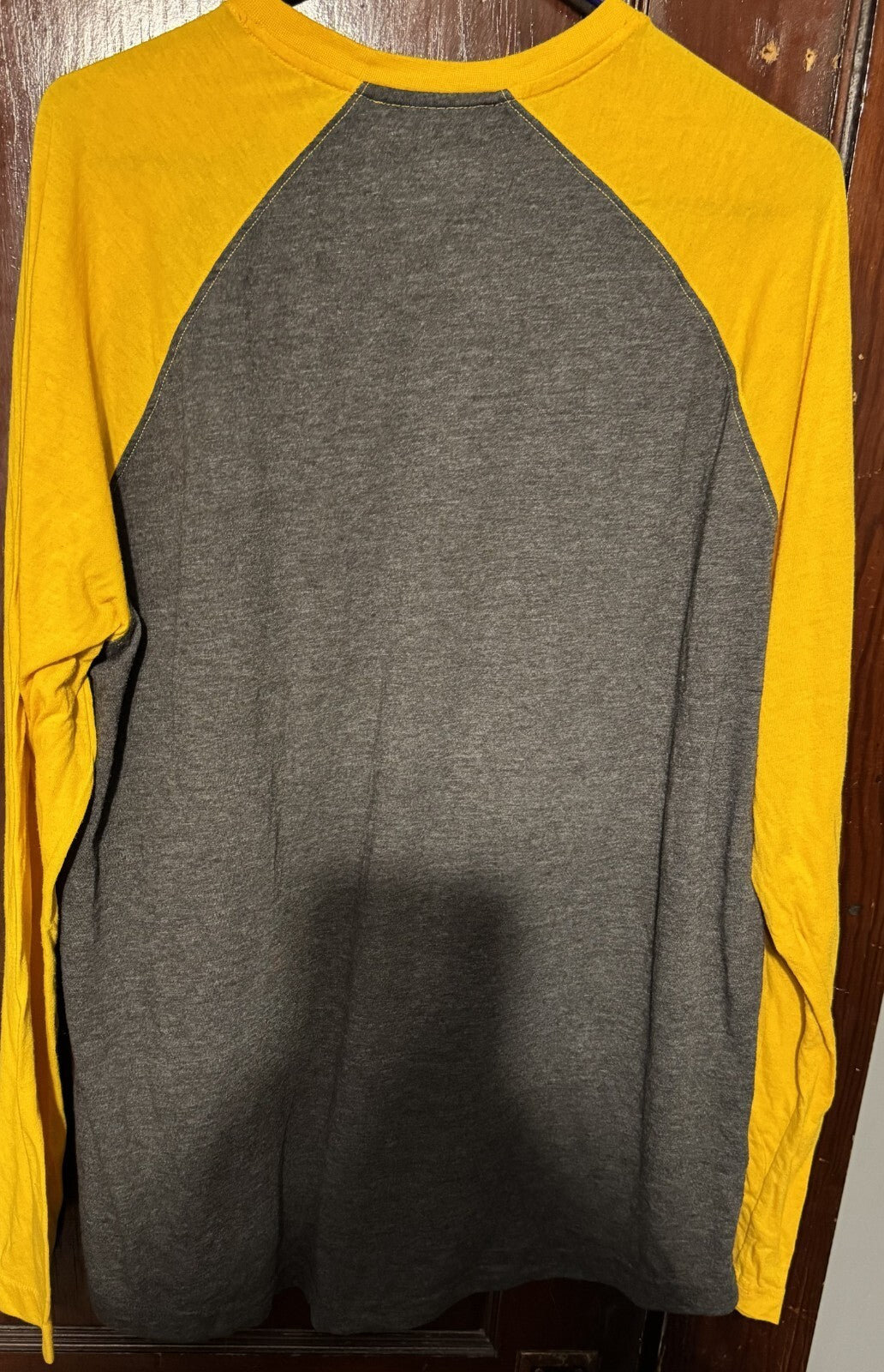 Boston Bruins Long Sleeve Raglan Gray T-shirt Men's Sz XL