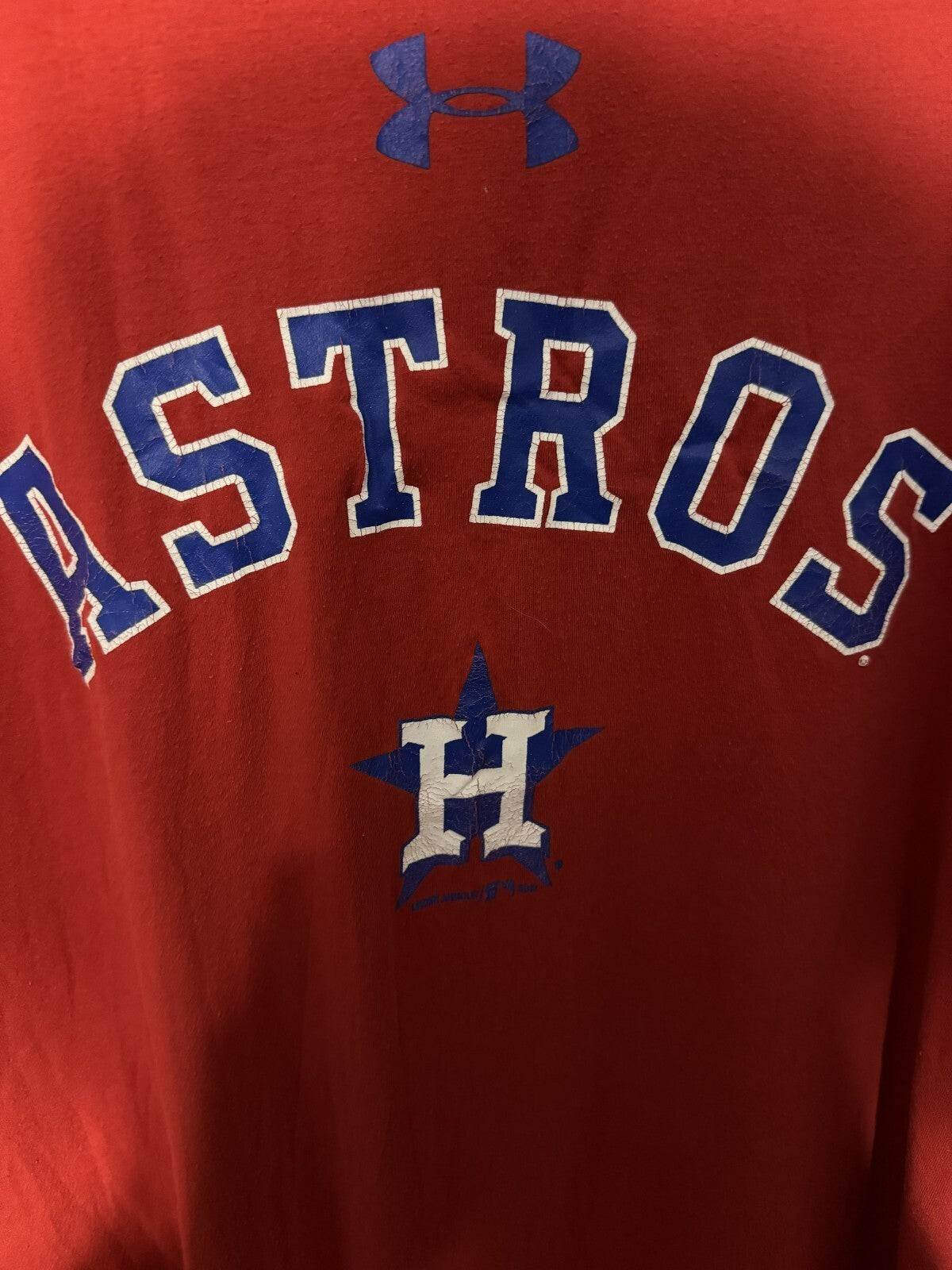 Houston Astros Under Armour Short Sleeve T-Shirt Men's L Red