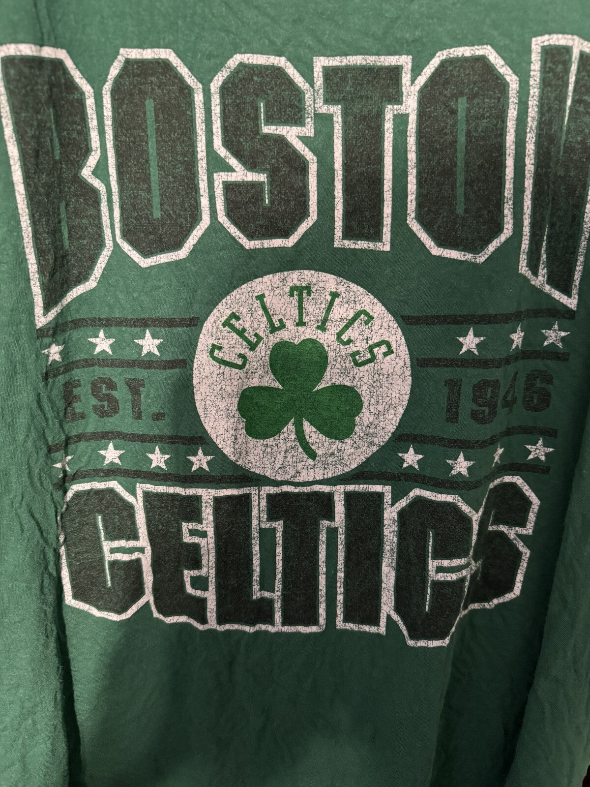 Boston Celtics Short Sleeve T-Shirt Men Size XL NBA Green