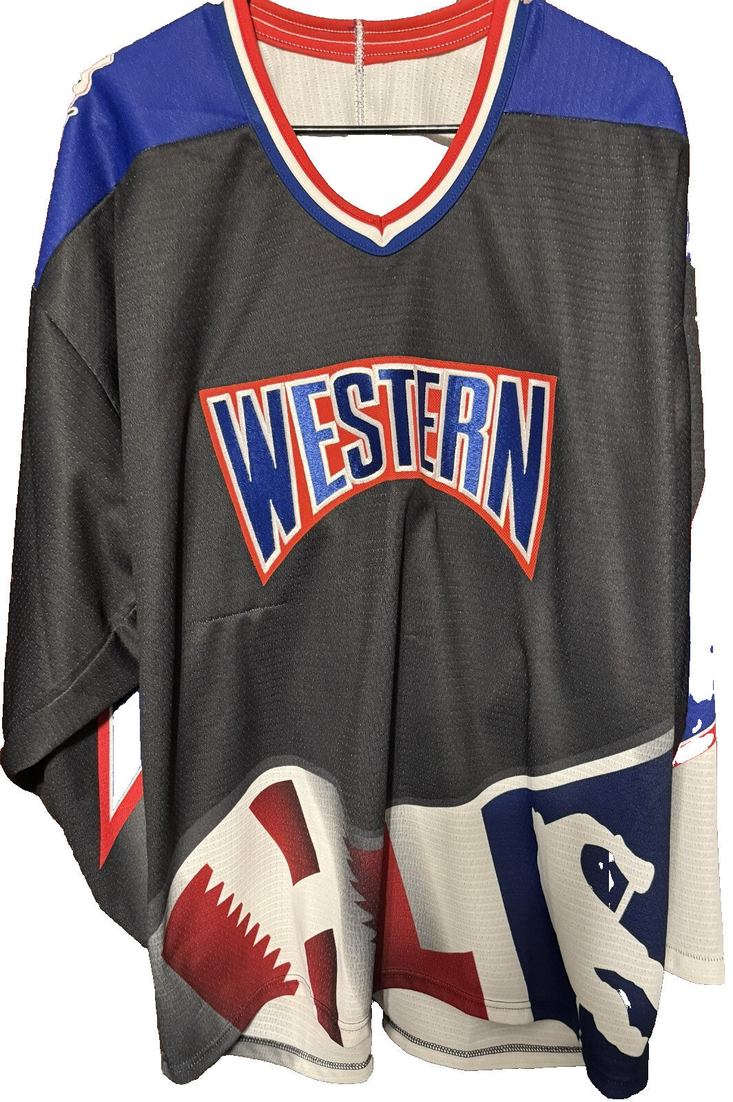 IHL Western Conference Vintage All-Star Hockey Jersey Size Men XXL Bauer Black