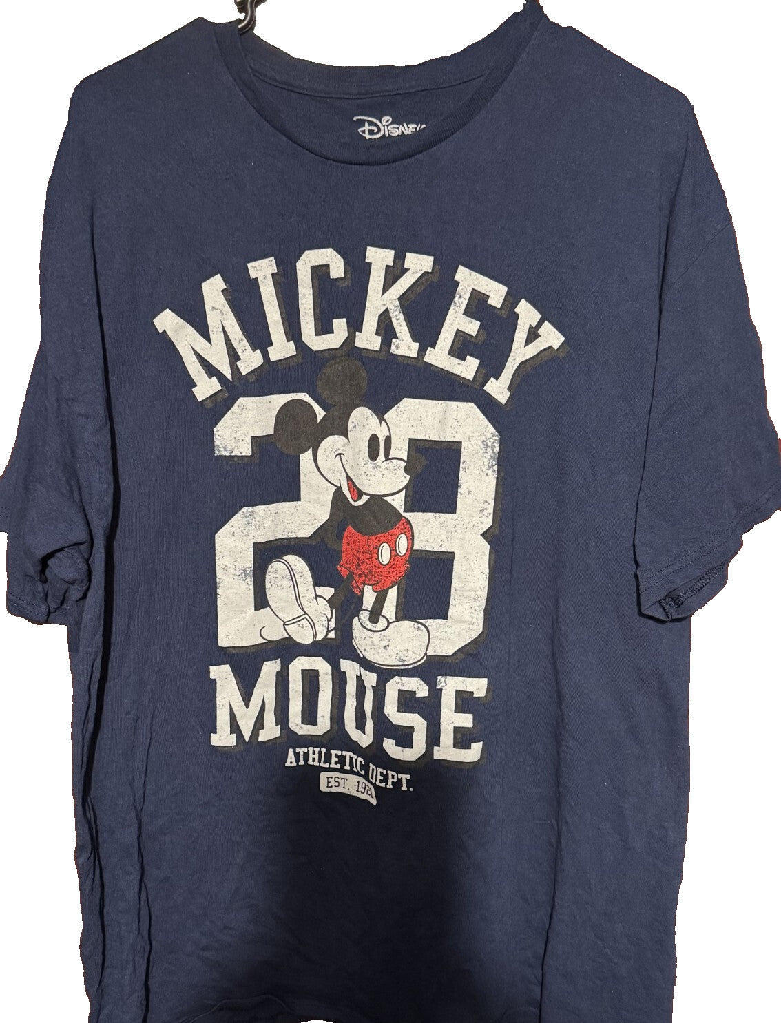 Mickey Mouse Disney T-Shirt Blue Men's Size XL