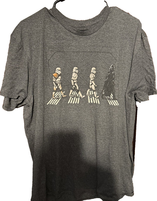 Star Wars Darth Vader Abbey Road T-Shirt Men's Size XL Gray
