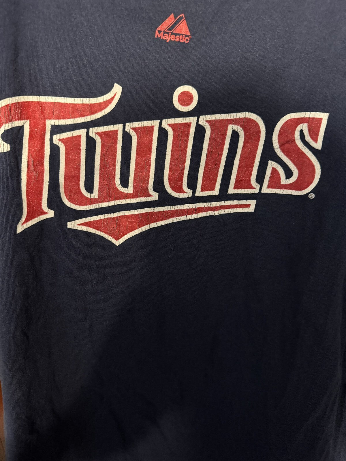 Minnesota Twins Joe Mauer Majestic T-shirt Blue Kid's Sz XL
