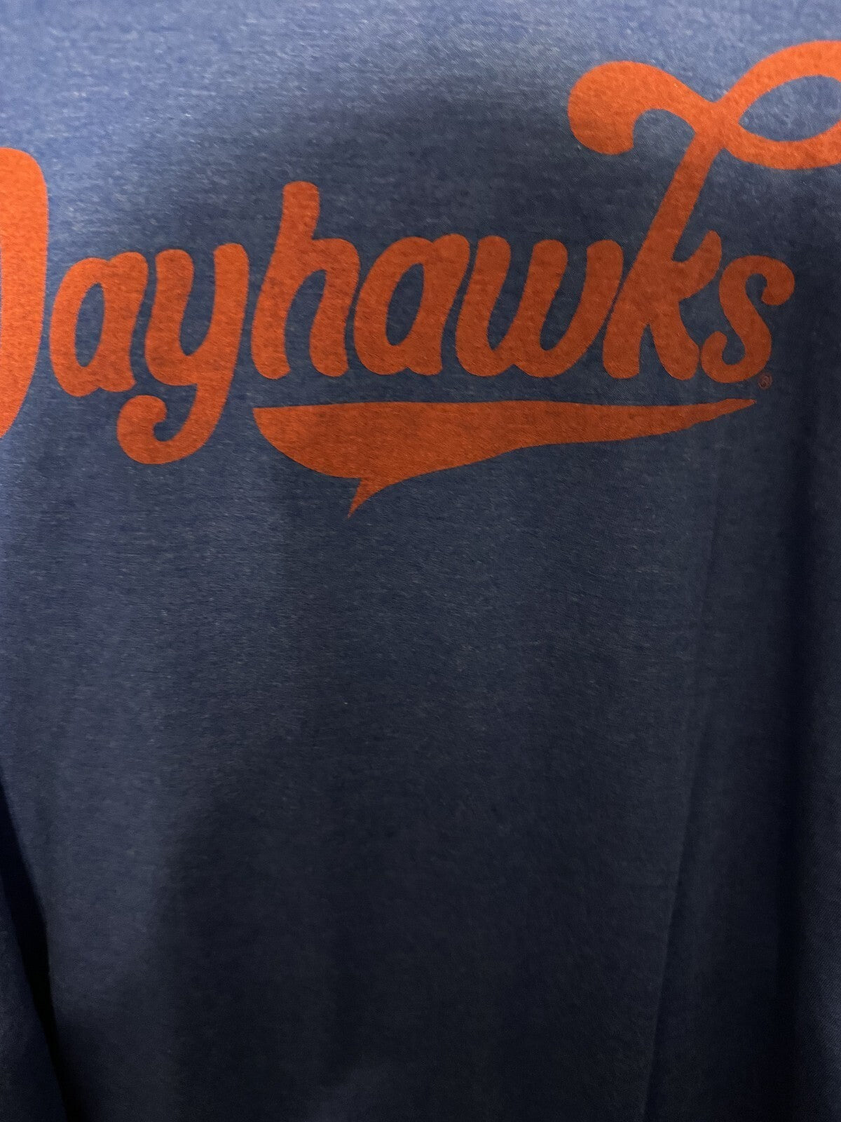 Kansas Jayhawks KU L/S T-Shirt Blue Men's Size L