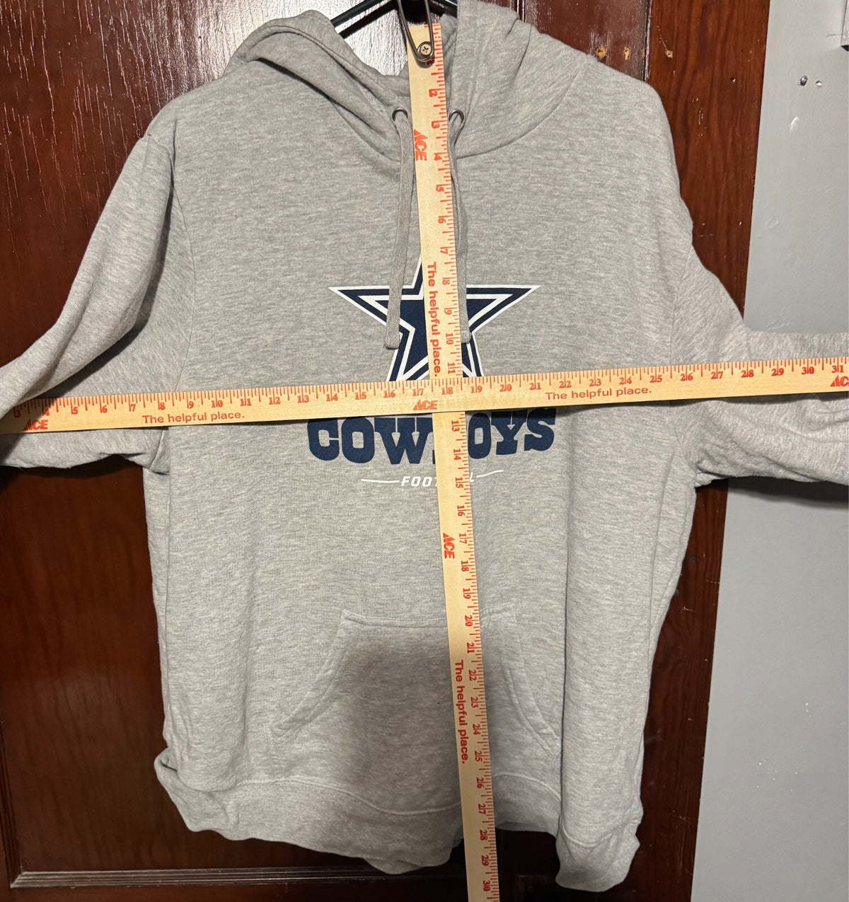 Dallas Cowboys Fanatics Pullover Hoodie Gray Men Sz XXL