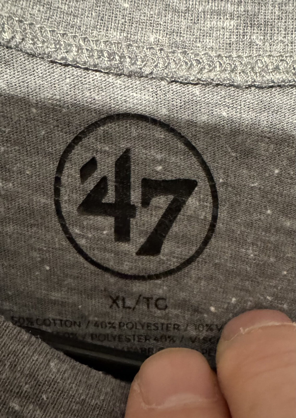 Vegas Golden Knights Gray '47 Brand T-Shirt Men sz XL