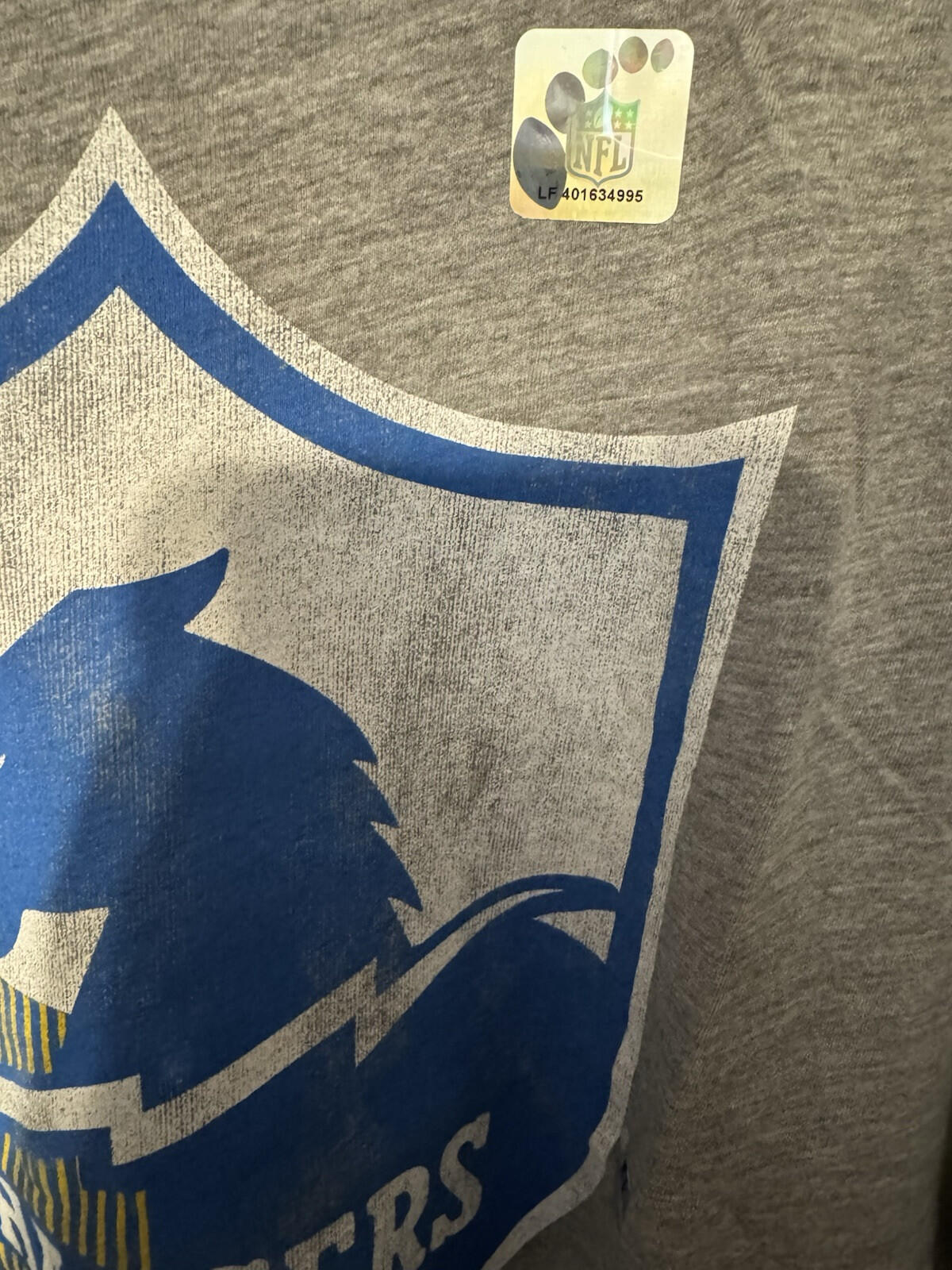 SAN DIEGO CHARGERS LA Los Angeles Junk Food T-Shirt Men Sz S New Without Tags