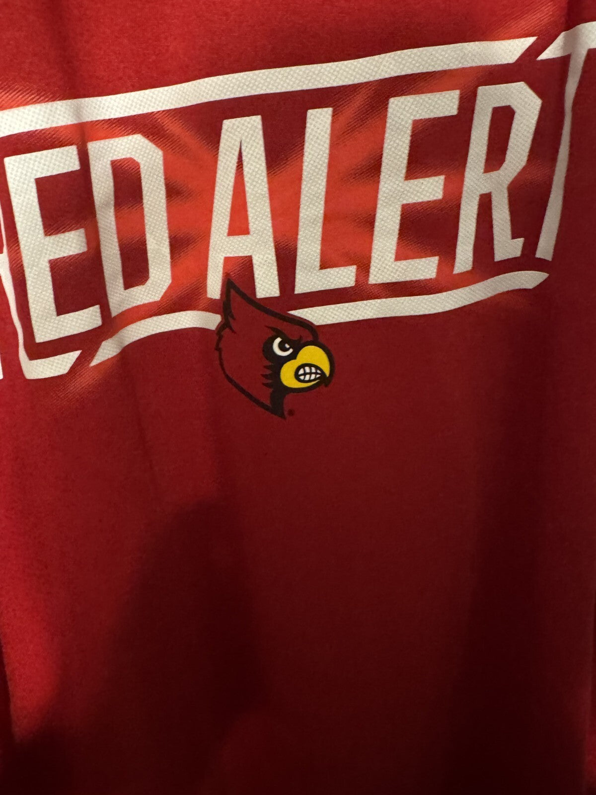Louisville Cardinals Adidas Basketball TShirt Men Sz XL Red