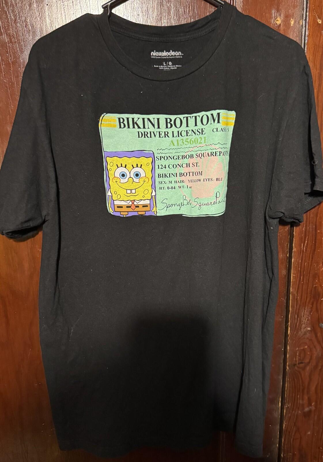 SpongeBob SquarePants S/S T-Shirt Men L Black