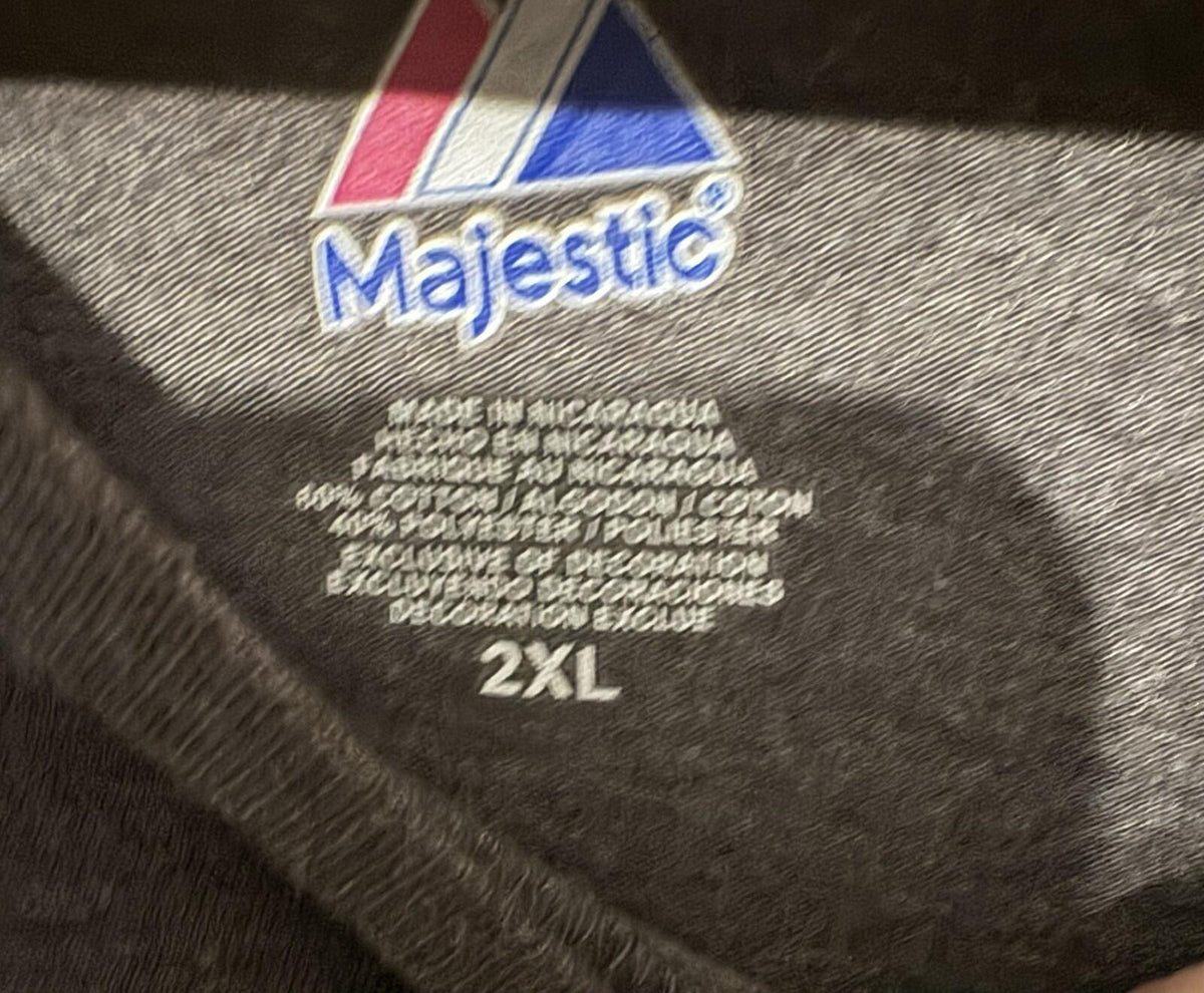 Colorado Rockies Majestic T-Shirt Unisex Sz 2XL Gray