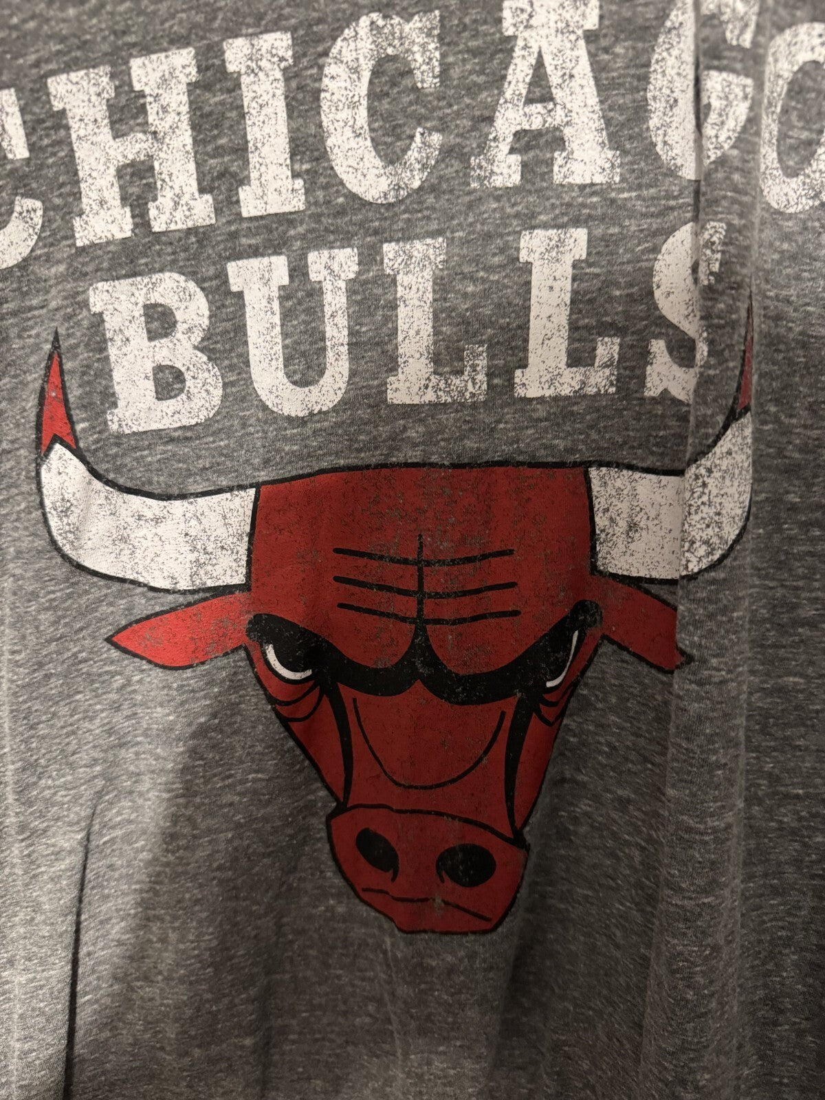 Chicago Bulls Short Sleeve T-Shirt Gray Men’s Size XL ?