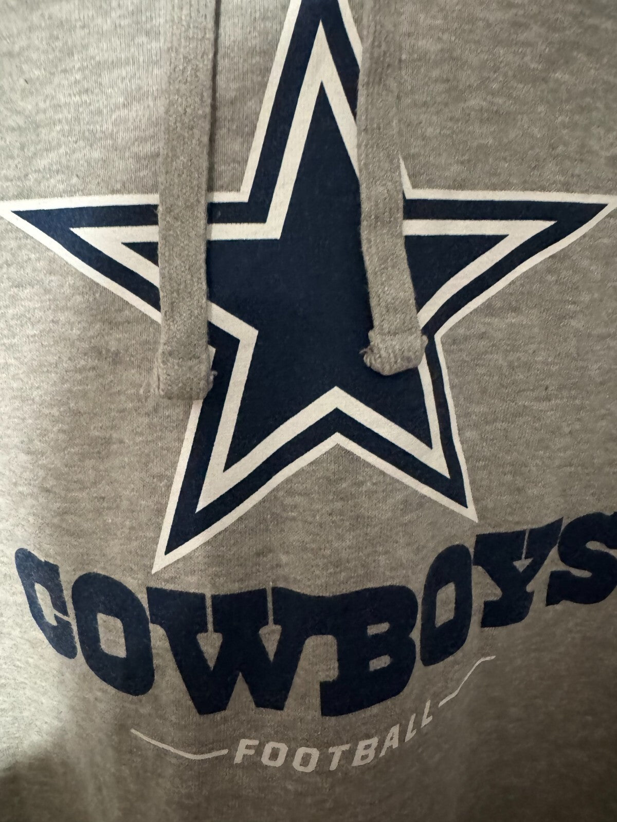 Dallas Cowboys Fanatics Pullover Hoodie Gray Men Sz XXL