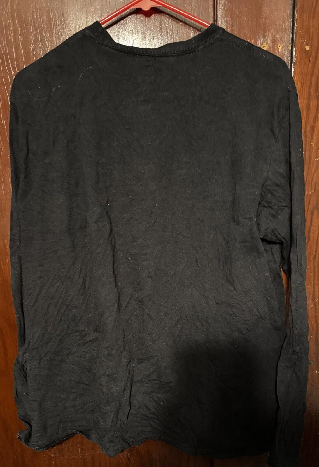Boston Bruins Fanatics Long Sleeve Black T-Shirt Men's Sz L