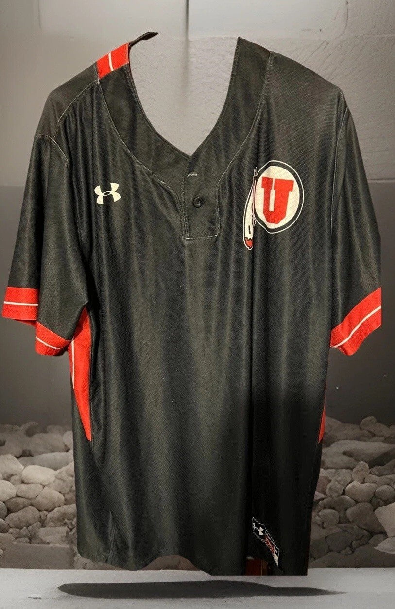 Utah Utes #38 Baseball Under Armour Jersey Men XL Game Used?