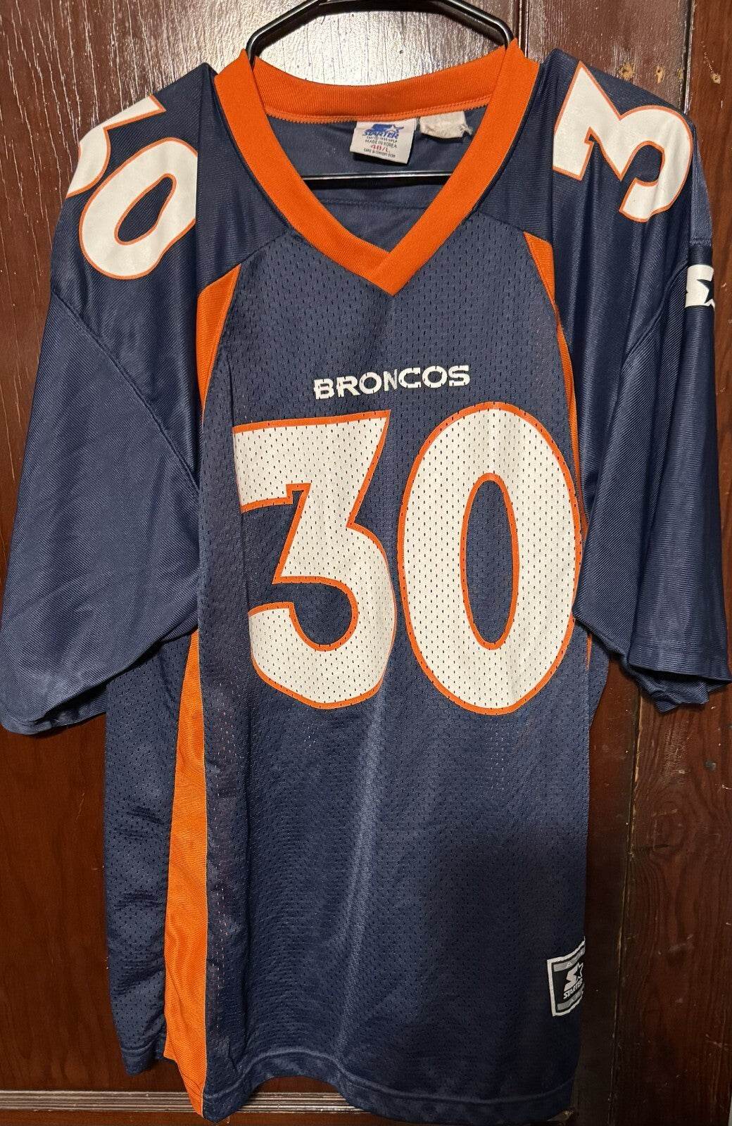 Denver Broncos Vintage Starter Terrell Davis #30 Jersey Men’s Sz L Blue