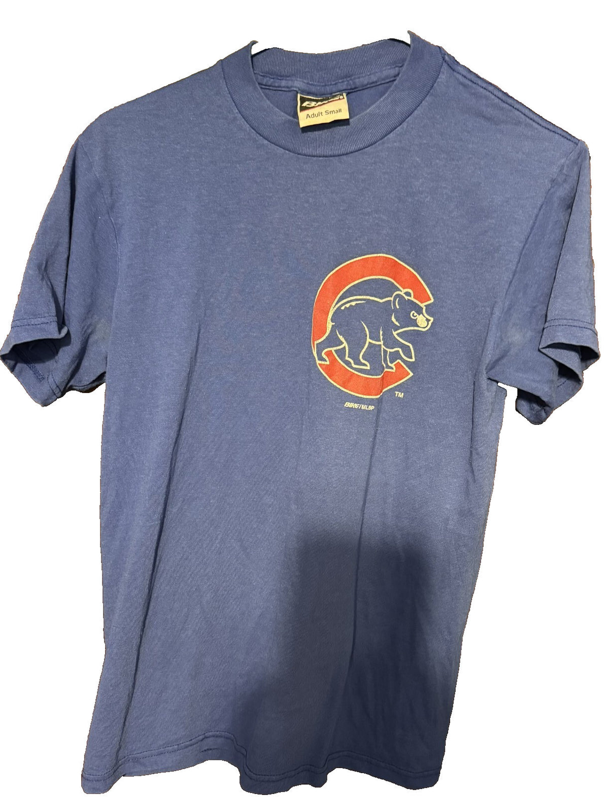 Chicago Cubs Short Sleeve Bike T-shirt Men's Size S Blue