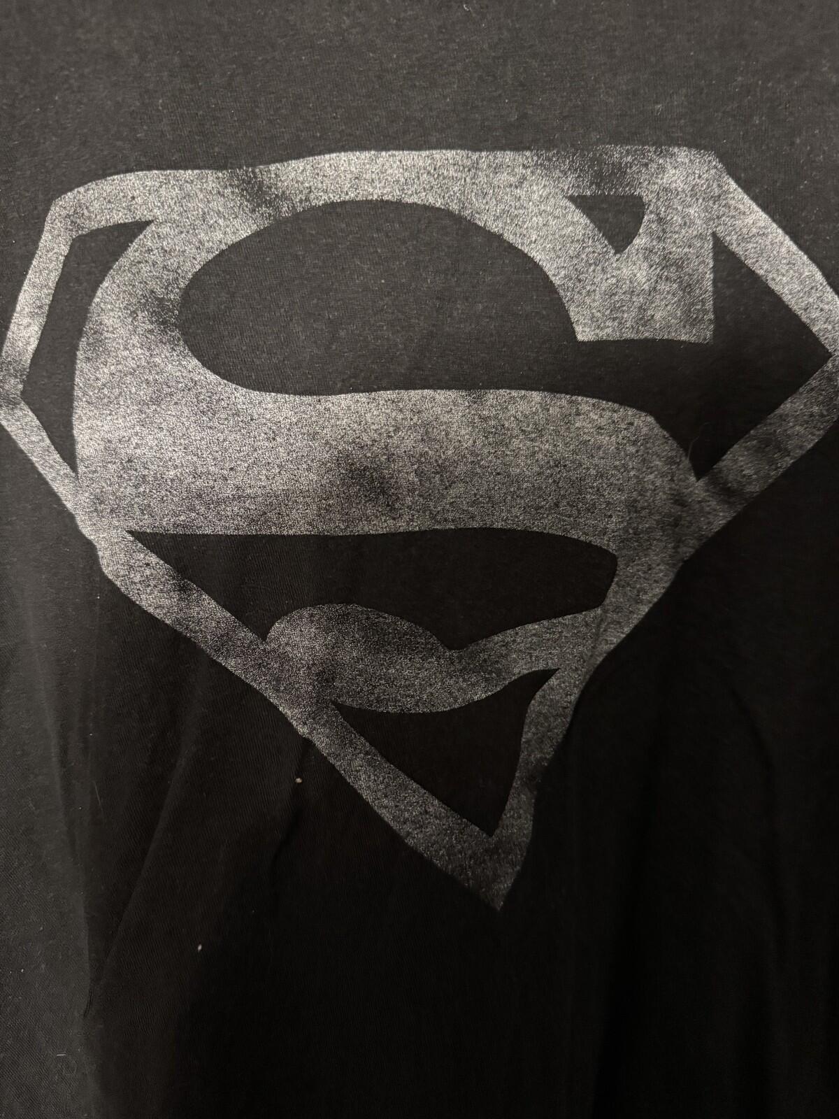 Superman T-Shirt Men Sz XXL? Black DC Comics